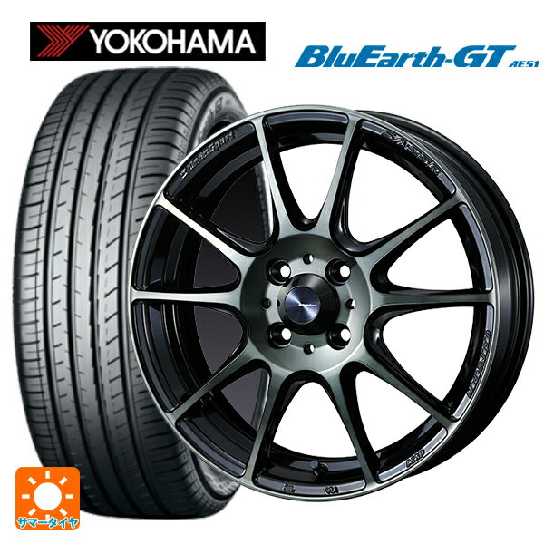 【6/22 20時〜 全品P5倍＆クーポン】185/55R16 83V ヨコハマ ブルーアースGT AE51 ウェッズ ウェッズスポーツ SA25R WBC 16-6.5J 国産車用 サマータイヤホイール4本セット