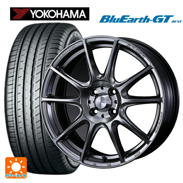 【6/15〜16限定 全品P5倍＆クーポン】185/60R15 84H ヨコハマ ブルーアースGT AE51 ウェッズ ウェッズスポーツ SA25R PSB 15-6J 国産車用 サマータイヤホイール4本セット