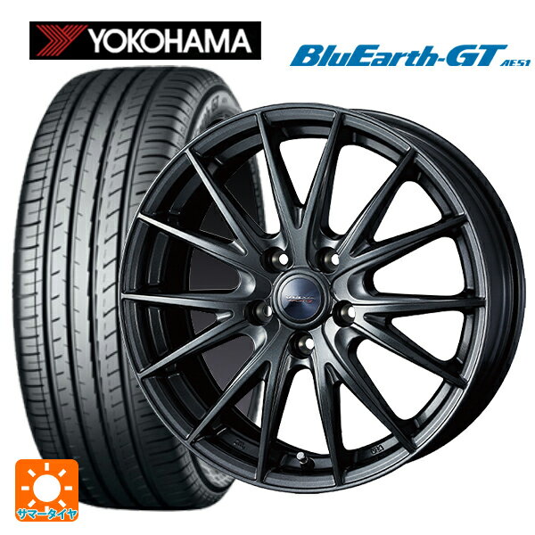 【6/15〜16限定 全品P5倍＆クーポン】195/65R15 91H ヨコハマ ブルーアースGT AE51 ウェッズ ヴェルバ スポルト2 ディープメタル2 15-6J 国産車用 サマータイヤホイール4本セット