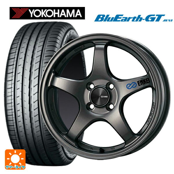 205/60R16 92V ヨコハマ ブルーアースGT AE51 エンケイ パフォーマンスライン PF05 DS 16-6.5J 国産車用 サマータイヤホイール4本セット