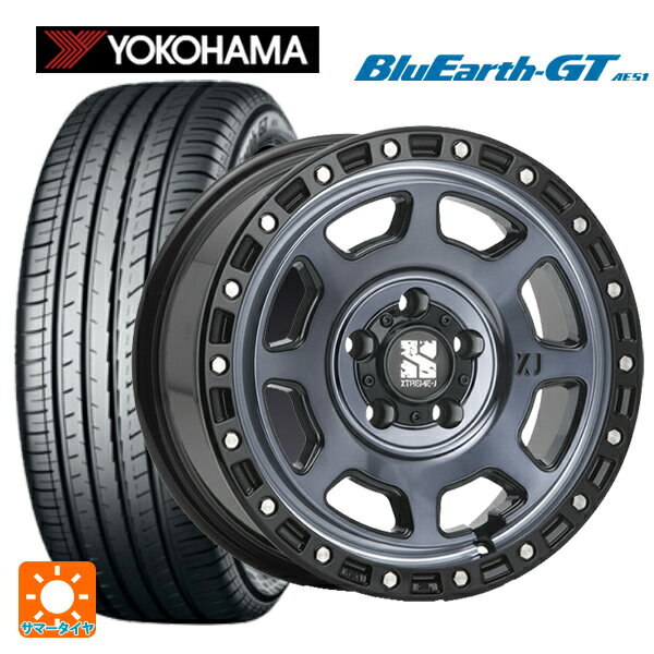 175/65R14 82H ヨコハマ ブルーアースGT AE51 エムエルジェイ エクストリームJ XJ07 Gloss Blk. M. Indigo 14-5J 国産車用 サマータイヤホイール4本セット