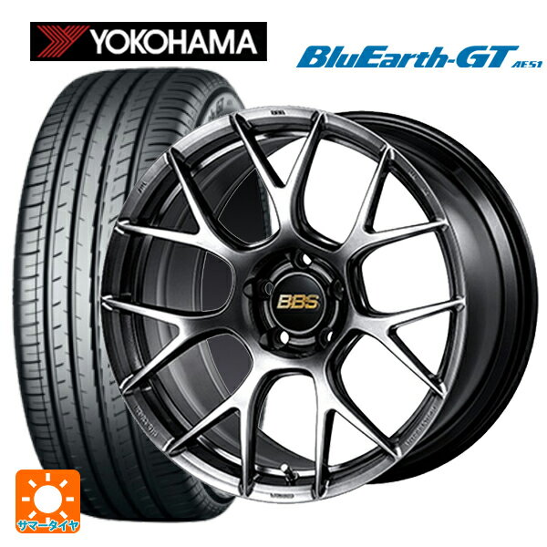 【6/22 20時〜 全品P5倍＆クーポン】225/35R19 88W XL ヨコハマ ブルーアースGT AE51 BBS RE-V7 DB 19-8J 国産車用 サマータイヤホイール4本セット