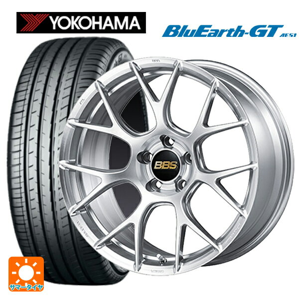 【6/22 20時〜 全品P5倍＆クーポン】225/40R19 93W XL ヨコハマ ブルーアースGT AE51 # BBS RE-V7 DS 19-8J 国産車用 サマータイヤホイール4本セット
