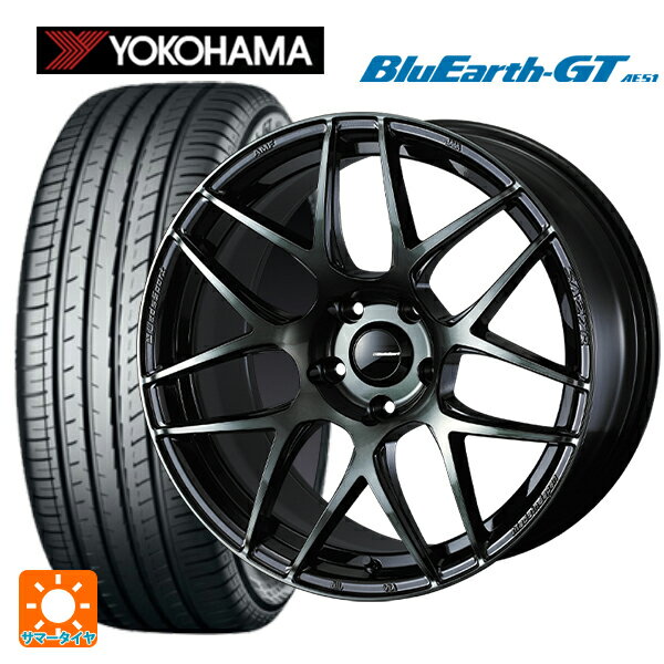 225/50R18 95W ヨコハマ ブルーアースGT AE51 ウェッズ ウェッズスポーツ SA27R WBC 18-7.5J 国産車用 サマータイヤホイール4本セット