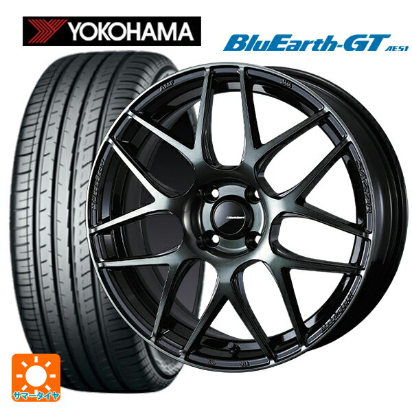 【6/11 1:59迄 全品ポイント5倍】185/60R15 84H ヨコハマ ブルーアースGT AE51 ウェッズ ウェッズスポーツ SA27R WBC 15-6J 国産車用 サマータイヤホイール4本セット