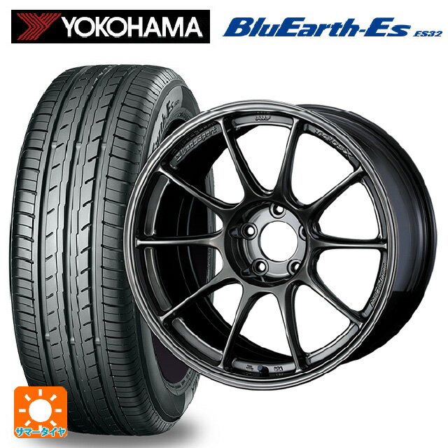215/65R16 98H ヨコハマ ブルーアースEs ES32 ウェッズ ウェッズスポーツ TC105X EJ-TITAN 16-7J 国産車用 サマータイヤホイール4本セット