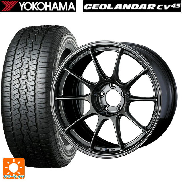 スバル フォレスター(SL系)用 225/55R18 102V ヨコハマ ジオランダー CV G058 正規品 ウェッズ ウェッズスポーツ TC105X EJ-TITAN 新品サマータイヤホイール 4本セット