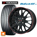 195/60R16 89H ヨコハマ ブルーアースGT AE51 ビックウェイ レイシーン プラバ 9M Jr2 GBK/RDリム 16-6.5J 国産車用 サマータイヤホイール4本セット