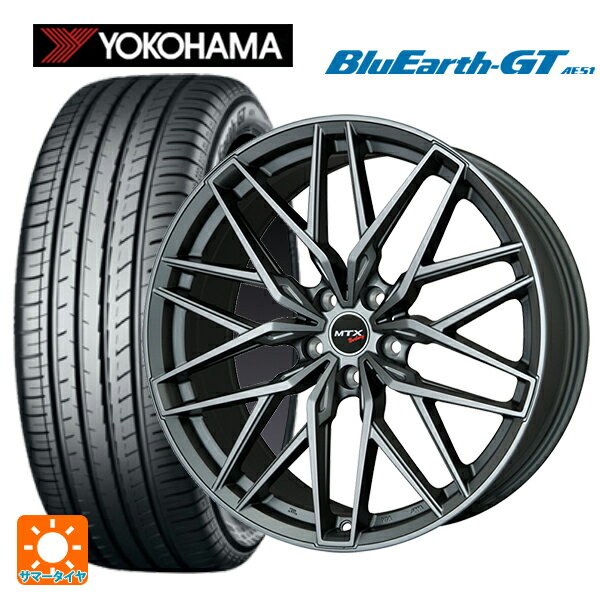 【6/15〜16限定 全品P5倍＆クーポン】ミニ ミニクロスオーバー(F60)用 225/50R18 95W ヨコハマ ブルーアースGT AE51 ビックウェイ ユーロバーン ニュルブルグ MTX MT 新品サマータイヤホイール 4本セット