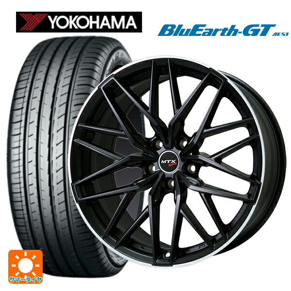 【6/11 1:59迄 全品ポイント5倍】ミニ ミニクロスオーバー(F60)用 225/50R18 95W ヨコハマ ブルーアースGT AE51 ビックウェイ ユーロバーン ニュルブルグ MTX MB/リムP 新品サマータイヤホイール 4本セット