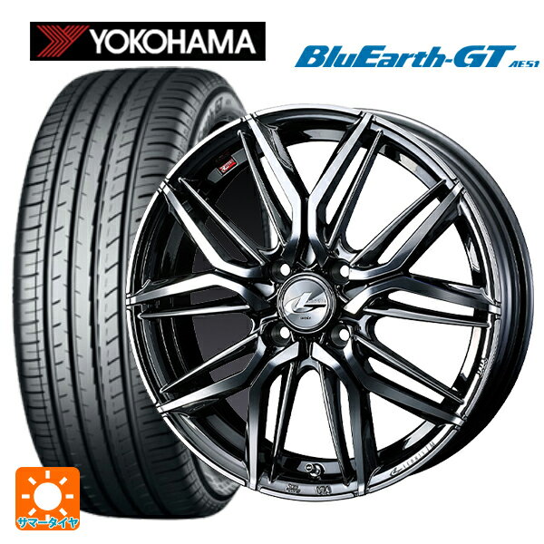 【6/22 20時〜 全品P5倍＆クーポン】185/55R16 83V ヨコハマ ブルーアースGT AE51 ウェッズ レオニス LM BMCMC 16-6J 国産車用 サマータイヤホイール4本セット