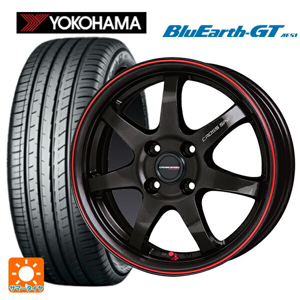 185/60R15 84H ヨコハマ ブルーアースGT AE51 ホットスタッフ クロススピード ハイパーエディション CR7 GGM&R 15-5.5J 国産車用 サマータイヤホイール4本セット