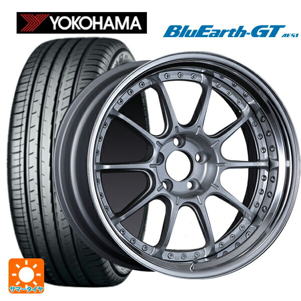 225/40R18 92W XL ヨコハマ ブルーアースGT AE51 # タナベ SSR プロフェッサー SP5 ハイブライトシルバー 18-7J 国産車用 サマータイヤホイール4本セット
