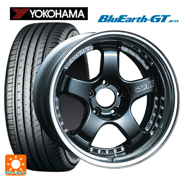 【6/22 20時〜 全品P5倍＆クーポン】225/45R18 95W XL ヨコハマ ブルーアースGT AE51 タナベ SSR プロフェッサー SP1 ブラック 18-7J 国産車用 サマータイヤホイール4本セット