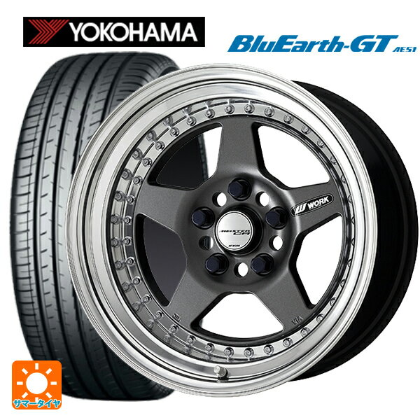 【6/22 20時〜 全品P5倍＆クーポン】205/60R16 92V ヨコハマ ブルーアースGT AE51 ワーク マイスター CR01 MGM 16-6.5J 国産車用 サマータイヤホイール4本セット