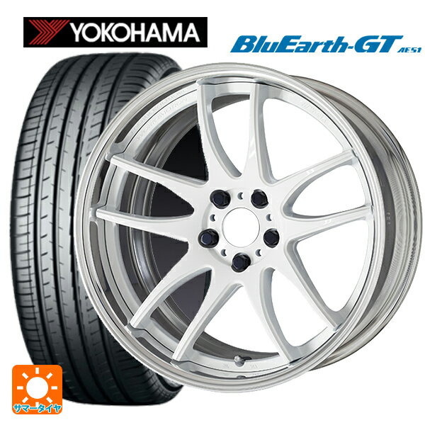 225/40R18 92W XL ヨコハマ ブルーアースGT AE51 # ワーク エモーション CR 2P WHT 18-7J 国産車用 サマータイヤホイール4本セット