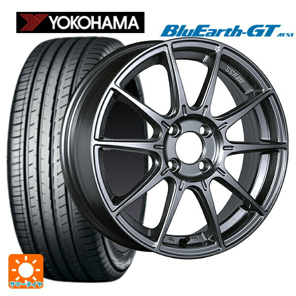 【6/22 20時〜 全品P5倍＆クーポン】185/55R16 83V ヨコハマ ブルーアースGT AE51 タナベ SSR GT X01 ダークシルバー 16-6.5J 国産車用 サマータイヤホイール4本セット