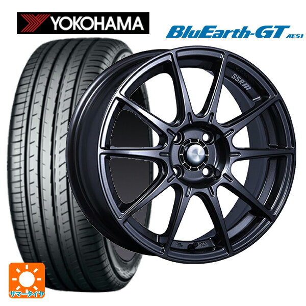 【6/11 1:59迄 全品ポイント5倍】165/55R15 75V ヨコハマ ブルーアースGT AE51 # タナベ SSR GT X01 ST スペック ダークガンメタ 15-5J 国産車用 サマータイヤホイール4本セット