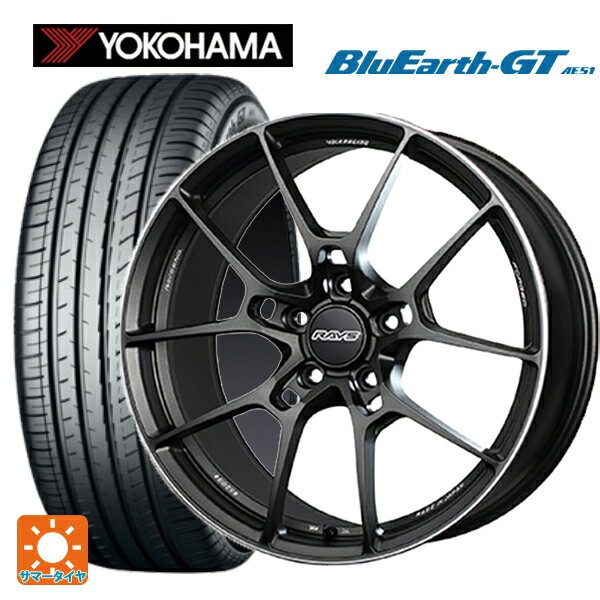 225/35R19 88W XL ヨコハマ ブルーアースGT AE51 レイズ ボルクレーシング G025 MK 19-8J 国産車用 サマータイヤホイール4本セット