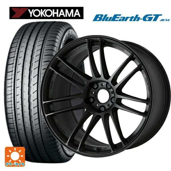 【6/22 20時〜 全品P5倍＆クーポン】225/35R19 88W XL ヨコハマ ブルーアースGT AE51 ワーク エモーション ZR7 MBL 19-8J 国産車用 サマータイヤホイール4本セット