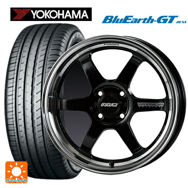 185/60R15 84H ヨコハマ ブルーアースGT AE51 レイズ ボルクレーシング TE37KCR プログレッシブモデル KF 15-5.5J 国産車用 サマータイヤホイール4本セット