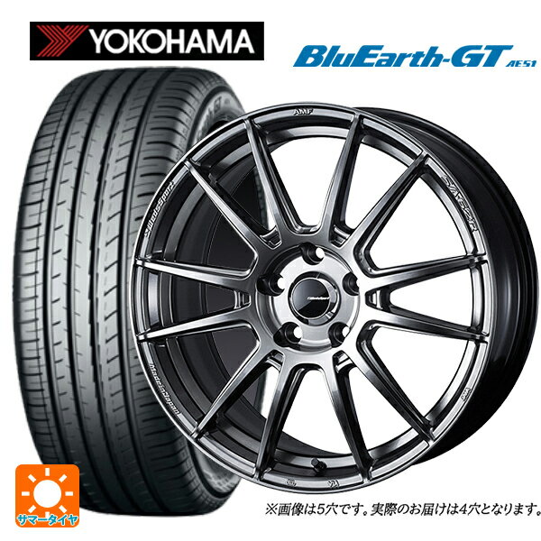 195/55R15 85V ヨコハマ ブルーアースGT AE51 ウェッズ ウェッズスポーツ SA62R PSB 15-6J 国産車用 サマータイヤホイール4本セット