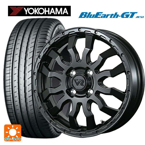 【6/22 20時〜 全品P5倍＆クーポン】155/65R14 75H ヨコハマ ブルーアースGT AE51 トピー ヴァブロ RR-01 GM 14-4.5J 国産車用 サマータイヤホイール4本セット