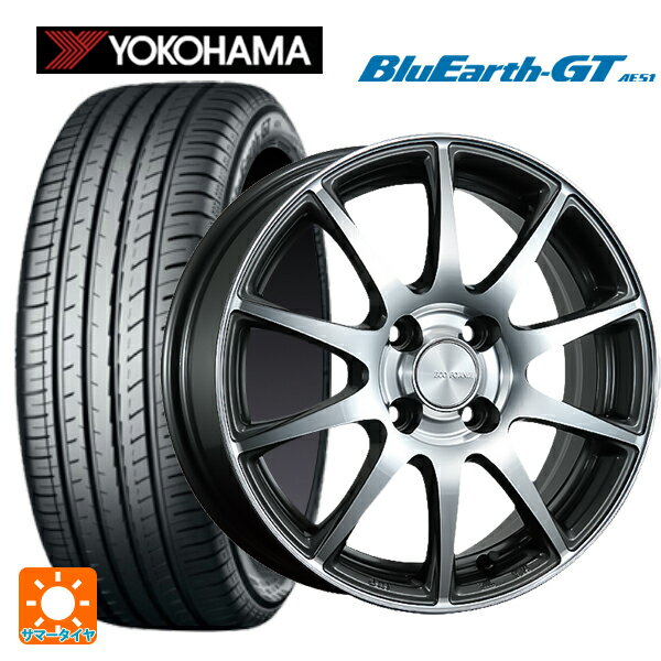 195/55R15 85V ヨコハマ ブルーアースGT AE51 ブリヂストン エコフォルム CRS23 GM/N 15-5.5J 国産車用 サマータイヤホイール4本セット