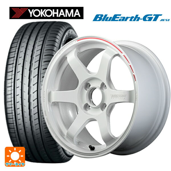 195/55R15 85V ヨコハマ ブルーアースGT AE51 レイズ ボルクレーシング TE37ソニック タイムアタックエディション WR 15-5.5J 国産車用 サマータイヤホイール4本セット