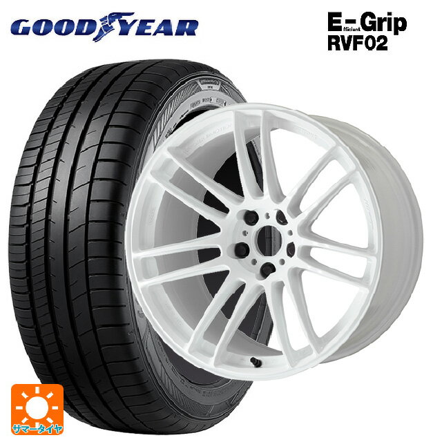 【6/22 20時〜 全品P5倍＆クーポン】225/40R19 93W XL グッドイヤー エフィシェントグリップ RVF02 ワーク エモーション ZR7 TW 19-8J 国産車用 サマータイヤホイール4本セット