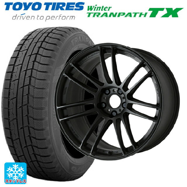 【6/11 1:59迄 全品ポイント5倍】225/50R18 95Q トーヨー ウインタートランパス TX ワーク エモーション ZR7 MBL 18-7.5J 国産車用 スタッドレスタイヤホイール4本セット
