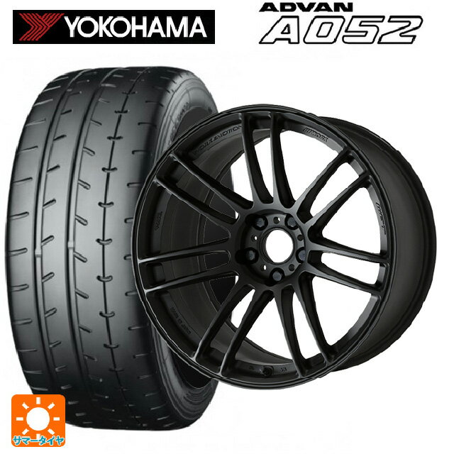 215/45R17 91W XL ヨコハマ アドバン A052 正規品 ワーク エモーション ZR7 MBL 17-7J 国産車用 サマータイヤホイール4本セット