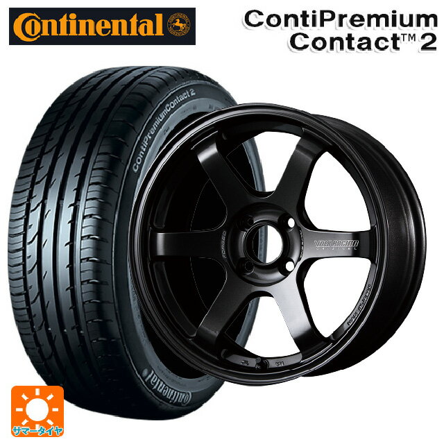 【6/22 20時〜 全品P5倍＆クーポン】185/60R15 84H コンチネンタル コンチプレミアムコンタクト 2 正規品 レイズ ボルクレーシング TE37ソニック MM 15-5.5J 国産車用 サマータイヤホイール4本セット