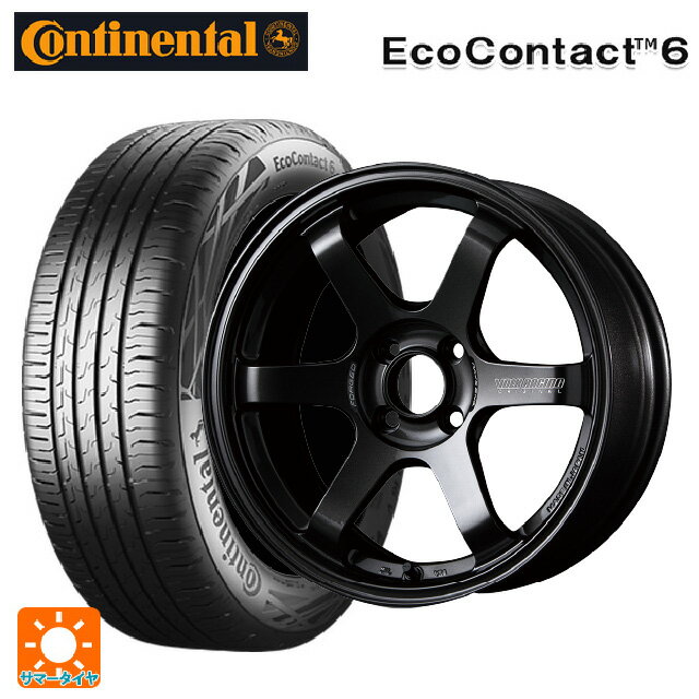 【6/11 1:59迄 全品ポイント5倍】175/65R15 84H コンチネンタル エココンタクト 6 正規品 レイズ ボルクレーシング TE37ソニック MM 15-5.5J 国産車用 サマータイヤホイール4本セット