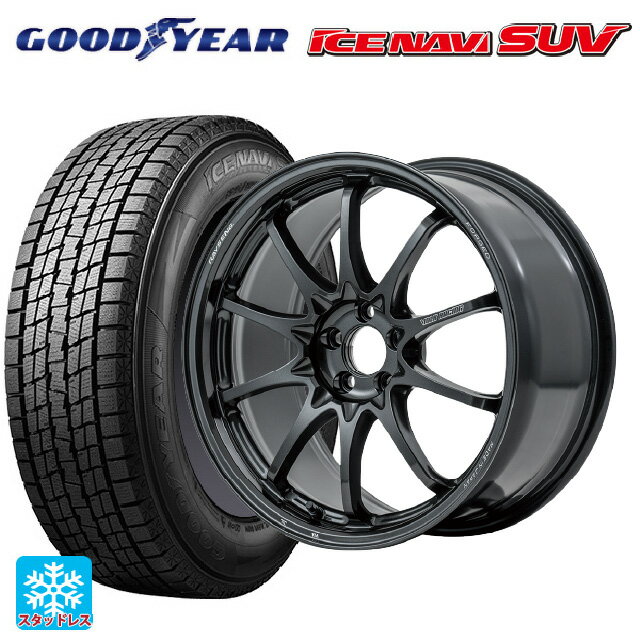 スバル レガシィアウトバック(BS系)用 2025年製 225/60R18 100Q グッドイヤー アイスナビ SUV # レイズ ボルクレーシング CE28N プラス MM 新品スタッドレスタイヤホイール 4本セット