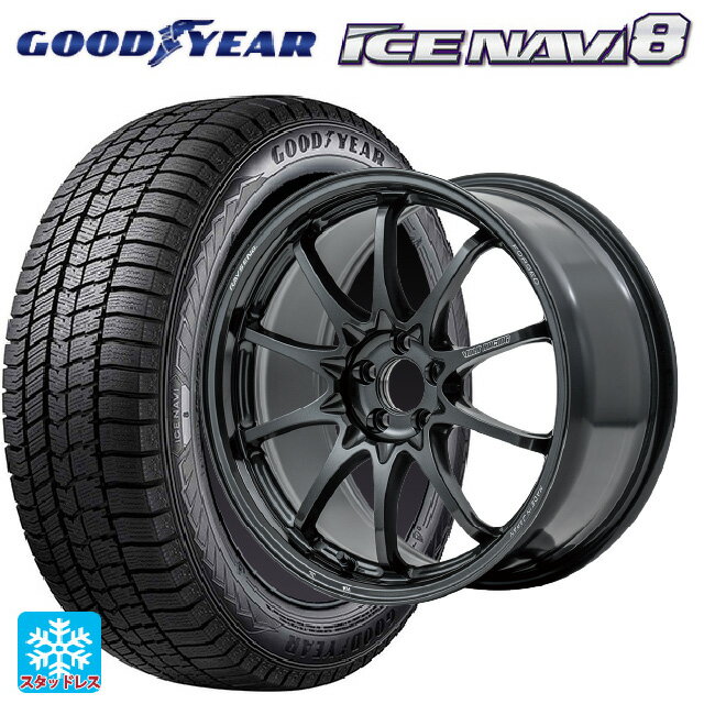 ホンダ ステップワゴン(RP6~8)用 225/40R18 92Q XL グッドイヤー アイスナビ8 # ボルクレーシング CE28N プラス MM 新品スタッドレスタイヤホイール 4本セット