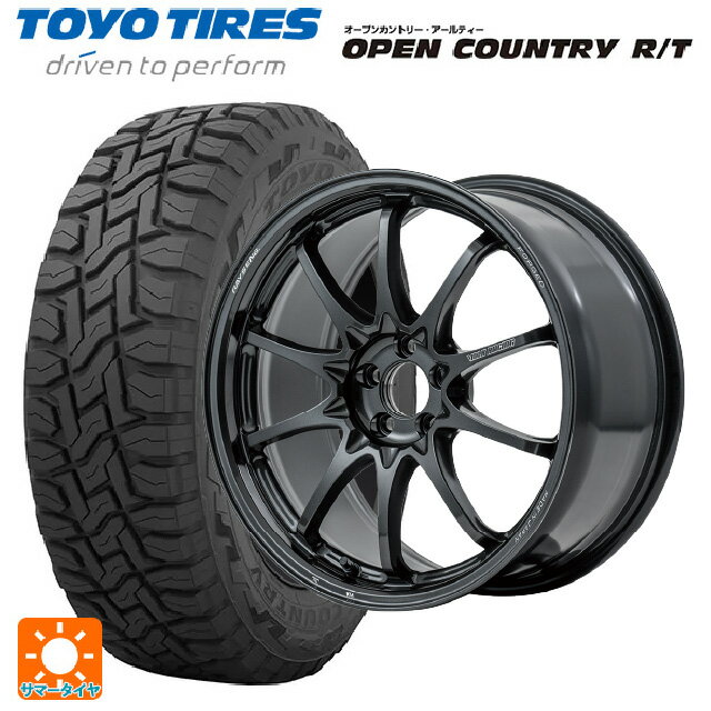 ミツビシ デリカD5(3DA系)用 225/55R18 98Q トーヨー オープンカントリー RT ブラックレター # レイズ ..