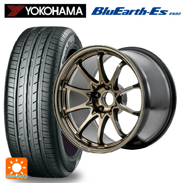 スバル レガシィアウトバック(BS系)用 225/55R18 98V ヨコハマ ブルーアースEs ES32 # レイズ ボルクレーシング CE28N プラス SZ 新品サマータイヤホイール 4本セット