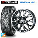 スバル レガシィアウトバック(BS系)用 225/60R18 104V ヨコハマ ブルーアース4S AW21 ウェッズ レオニス MV ブラックメタルコートミラ...