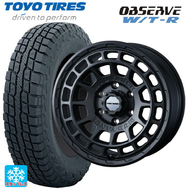 トヨタ ランドクルーザープラド(150系)用 265/70R17 112/109Q トーヨー オブザーブ W/T-R # ウェッズ マッドヴァンス X タイプF フルマットブラック 新品スタッドレスタイヤホイール 4本セット