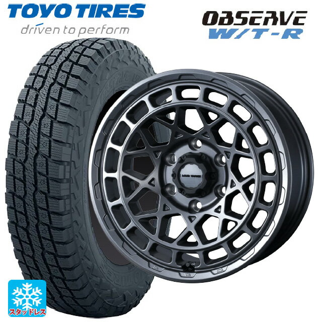 ニッサン NV350キャラバン(E26系)用 215/65R16 109/107Q トーヨー オブザーブ W/T-R ウェッズ マッドヴァンス X タイプM マットガンメタ 新品スタッドレスタイヤホイール 4本セット