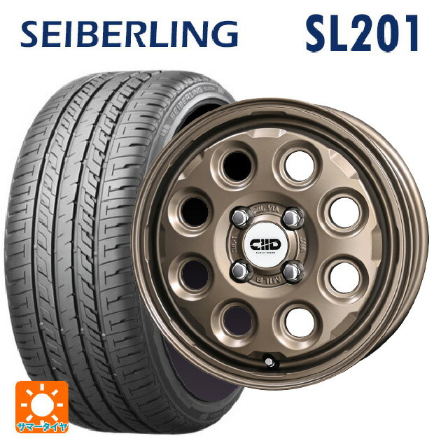【6/15〜16限定 全品P5倍＆クーポン】165/55R15 75V セイバーリング セイバーリング SL201(ブリヂストン工場生産） 共豊 デコル ネイチャー マットダークブロンズ 15-4.5J 国産車用 サマータイヤホイール4本セット