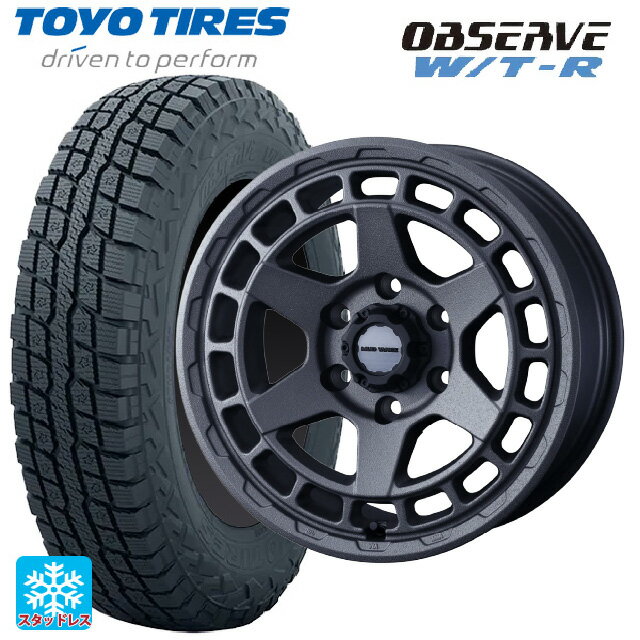 215/65R16 109/107Q トーヨー オブザーブ W/T-R ウェッズ マッドヴァンス X タイプS フリントグレイ 16-6.5J 国産車用 スタッドレスタイヤホイール4本セット