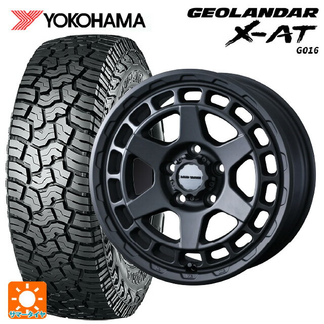 ジープ ラングラー(JL系)用 285/70R17 121/118Q ヨコハマ ジオランダー X-AT G016 ブラックレター 正規品 ウェッズ マッドヴァンス X タイプS フルマットブラック 新品サマータイヤホイール 4本セット