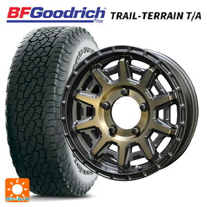 スズキ ジムニー(64系)用 205/80R16 104T XL BFグッドリッチ トレイルテレーン T/A ホワイトレター 正規品 PPX D10X ブラック×ポリッシュ×マットブロンズクリア 新品サマータイヤホイール 4本セット