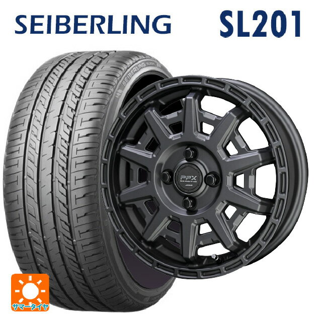 【6/15〜16限定 全品P5倍＆クーポン】165/60R14 75H セイバーリング セイバーリング SL201(ブリヂストン工場生産） 共豊 PPX D10X マットダークガンメタリック 14-4.5J 国産車用 サマータイヤホイール4本セット