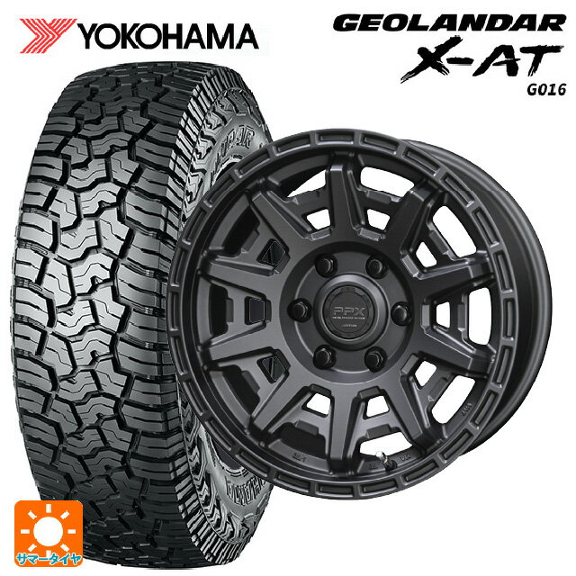 トヨタ ランドクルーザープラド(150系)用 2024年製 275/70R17 114/110R ヨコハマ ジオランダー X-AT G016 ブラックレター PPX D10X マットダークガンメタリック 新品サマータイヤホイール 4本セット