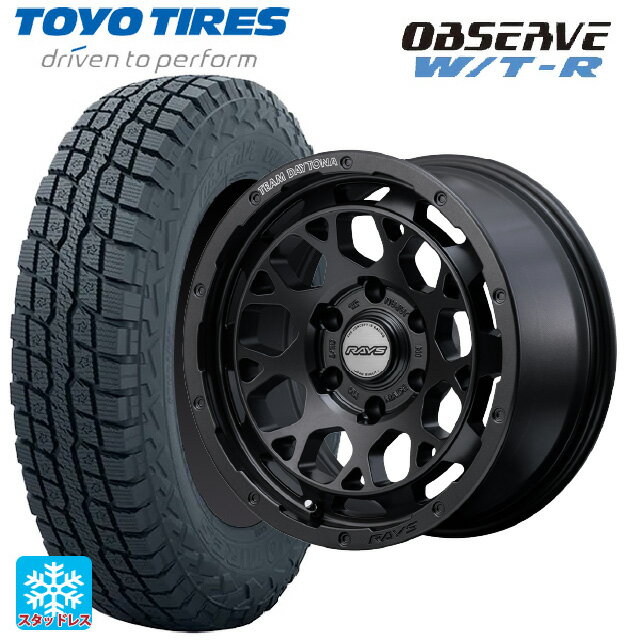 トヨタ ハイエース(200系)用 215/65R16 109/107Q トーヨー オブザーブ W/T-R レイズ チームデイトナ M9+ スペックm AOJ 新品スタッドレスタイヤホイール 4本セット