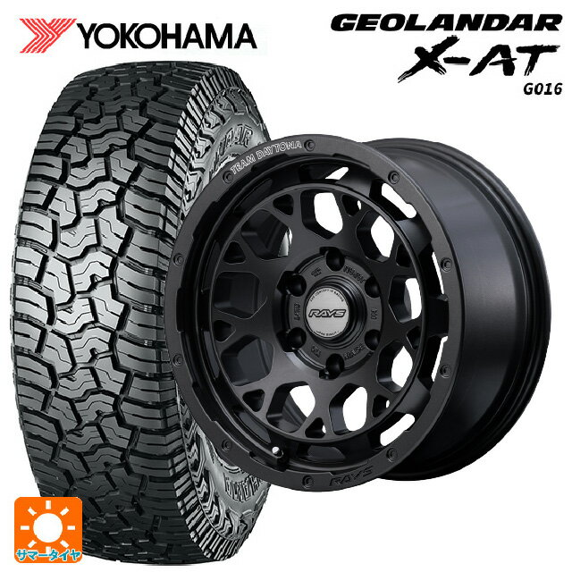 トヨタ ランドクルーザープラド(150系)用 275/65R17 121/118Q ヨコハマ ジオランダー X-AT G016 ブラックレター 正規品 レイズ チームデイトナ M9+ スペックm AOJ 新品サマータイヤホイール 4本セット