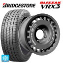 スズキ ジムニーシエラ(74系)用 225/70R16 103Q ブリヂストン ブリザック VRX3 正規品 ラリーレーシング 4×4 Matt Graphite 新品スタッドレスタイヤホイール 5本セット